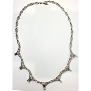 18k white gold and diamond necklace bought at auction